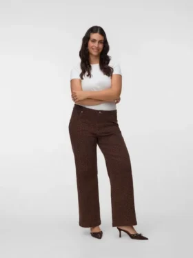Vmctessa jeans med høj talje og vid benvidde