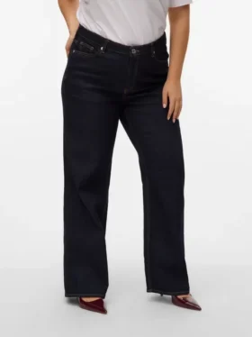 Vmctessa jeans med høj talje og vid benvidde