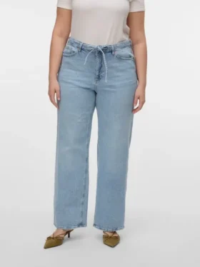 Vmctessa jeans med høj talje og vid benvidde