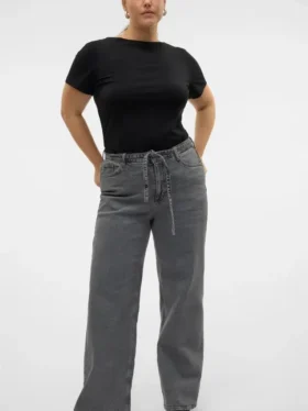 Vmctessa jeans med høj talje og vid benvidde