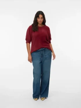 Vmctessa jeans med høj talje og vid benvidde