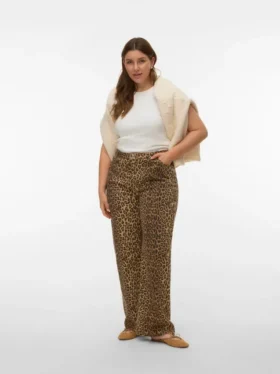 Vmctessa jeans med høj talje og vid benvidde