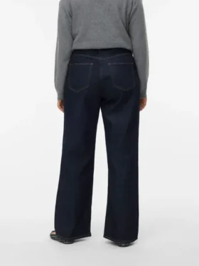 Vmctessa jeans med høj talje og vid benvidde