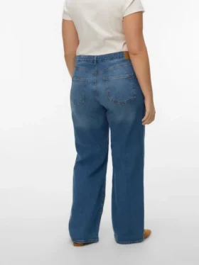 Vmctessa jeans med høj talje og vid benvidde
