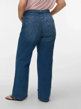 Vmctessa jeans med høj talje og vid benvidde