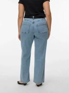 Vmctessa jeans med høj talje og vid benvidde