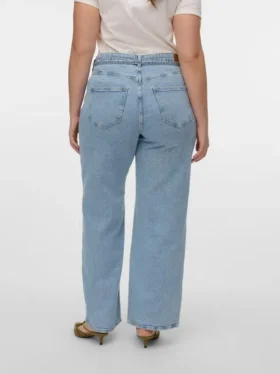 Vmctessa jeans med høj talje og vid benvidde