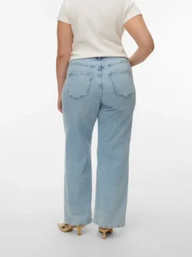Vmctessa jeans med høj talje og vid benvidde
