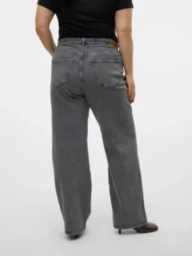 Vmctessa jeans med høj talje og vid benvidde