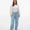 Vmctessa jeans med høj talje og vid benvidde