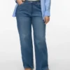 Vmctessa jeans med høj talje og vid benvidde