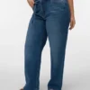 Vmctessa jeans med høj talje og vid benvidde