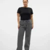 Vmctessa jeans med høj talje og vid benvidde