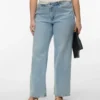 Vmctessa jeans med høj talje og vid benvidde
