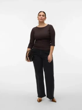 Vmctessa-Stretch jeans med høj talje og vid benvidde