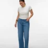 Vmctessa-Stretch jeans med høj talje og vid benvidde