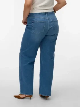 Vmctessa-Stretch jeans med høj talje og vid benvidde