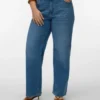 Vmctessa-Stretch jeans med høj talje og vid benvidde