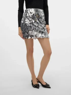 Vmcute minidress med høj talje