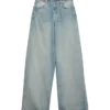 Vmelina jeans med superhøj talje og vid benvidde