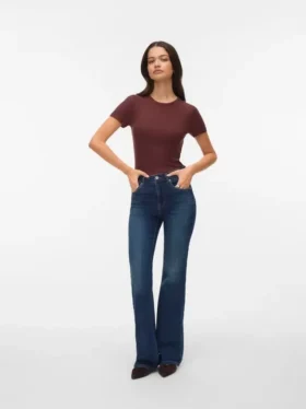 Vmella jeans med mellemhøj talje og bootcut-pasform