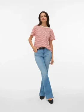 Vmella jeans med mellemhøj talje og bootcut-pasform
