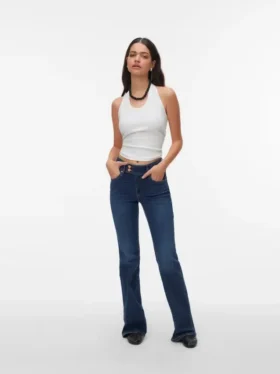 Vmella jeans med mellemhøj talje og bootcut-pasform