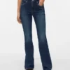 Vmella jeans med mellemhøj talje og bootcut-pasform