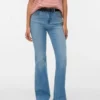 Vmella jeans med mellemhøj talje og bootcut-pasform