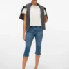Vmelly Capri-bukser med mellemhøj talje og slim fit