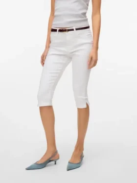 Vmelly Capri-bukser med mellemhøj talje og slim fit