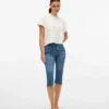 Vmelly Capri-bukser med mellemhøj talje og slim fit