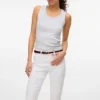 Vmelly Capri-bukser med mellemhøj talje og slim fit