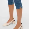Vmelly Capri-bukser med mellemhøj talje og slim fit