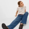 Vmemilie jeans med mellemhøj talje og vid benvidde