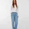 Vmetna High Rise Barrel Fit-Jeans