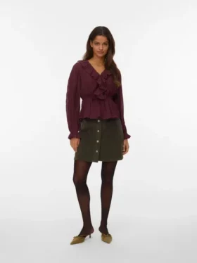 Vmetta kort shorts med høj talje