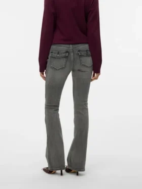 Vmflash-jeans med mellemhøj talje og udvidet ben