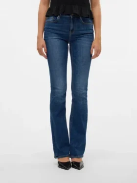 Vmflash Mid Rise Flared Fit Jeans