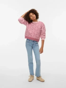 Vmflash Mid Rise Flared Fit Jeans