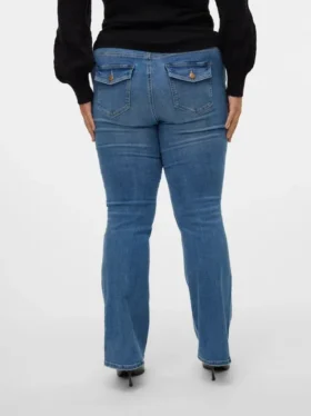 Vmflash Mid Rise Flared Fit Jeans