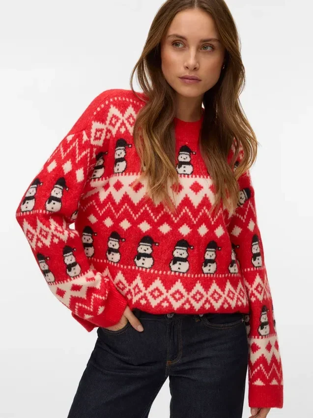 Vmfrostsnowman strikket pullover Vmfrostsnowman strikket pullover