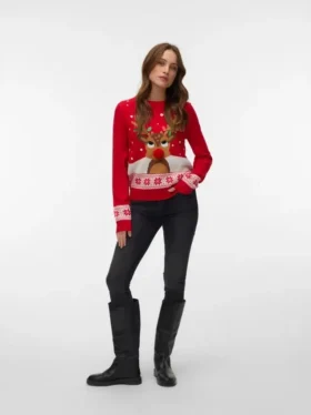 Vmfrostydeer strikket pullover