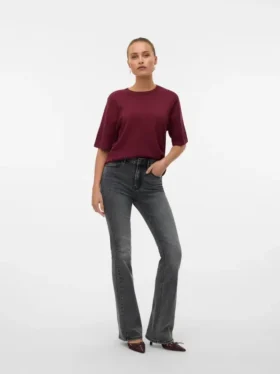 Vmgigi jeans med høj talje og udvidet ben