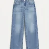 Vmhallie jeans med lav talje og bred pasform
