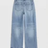 Vmhallie jeans med lav talje og bred pasform