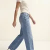 Vmhallie jeans med lav talje og bred pasform