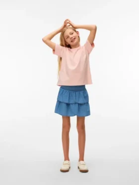 Vmida kort shorts med mellemhøj talje