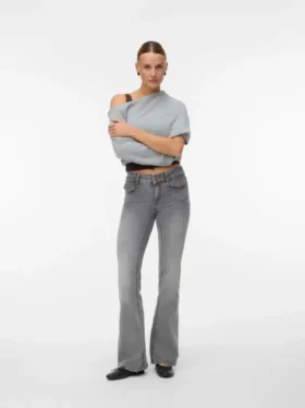 Vmjean jeans med lav talje og udvidet ben