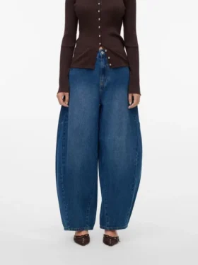 Vmkaitlin High Rise Barrel Fit-Jeans